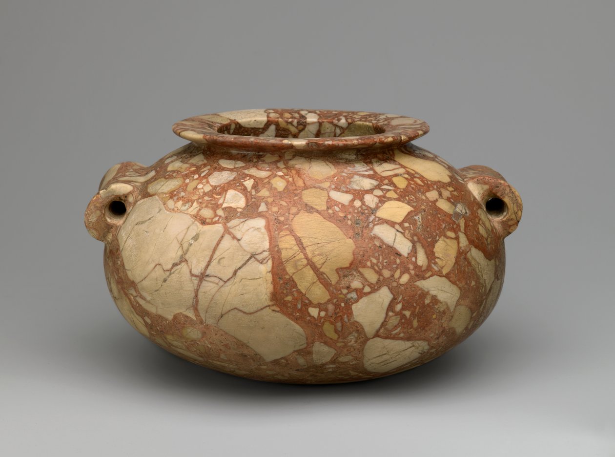 Krug mit Röhrengriffen, ca. 3600-3000 v. Chr. von Egyptian