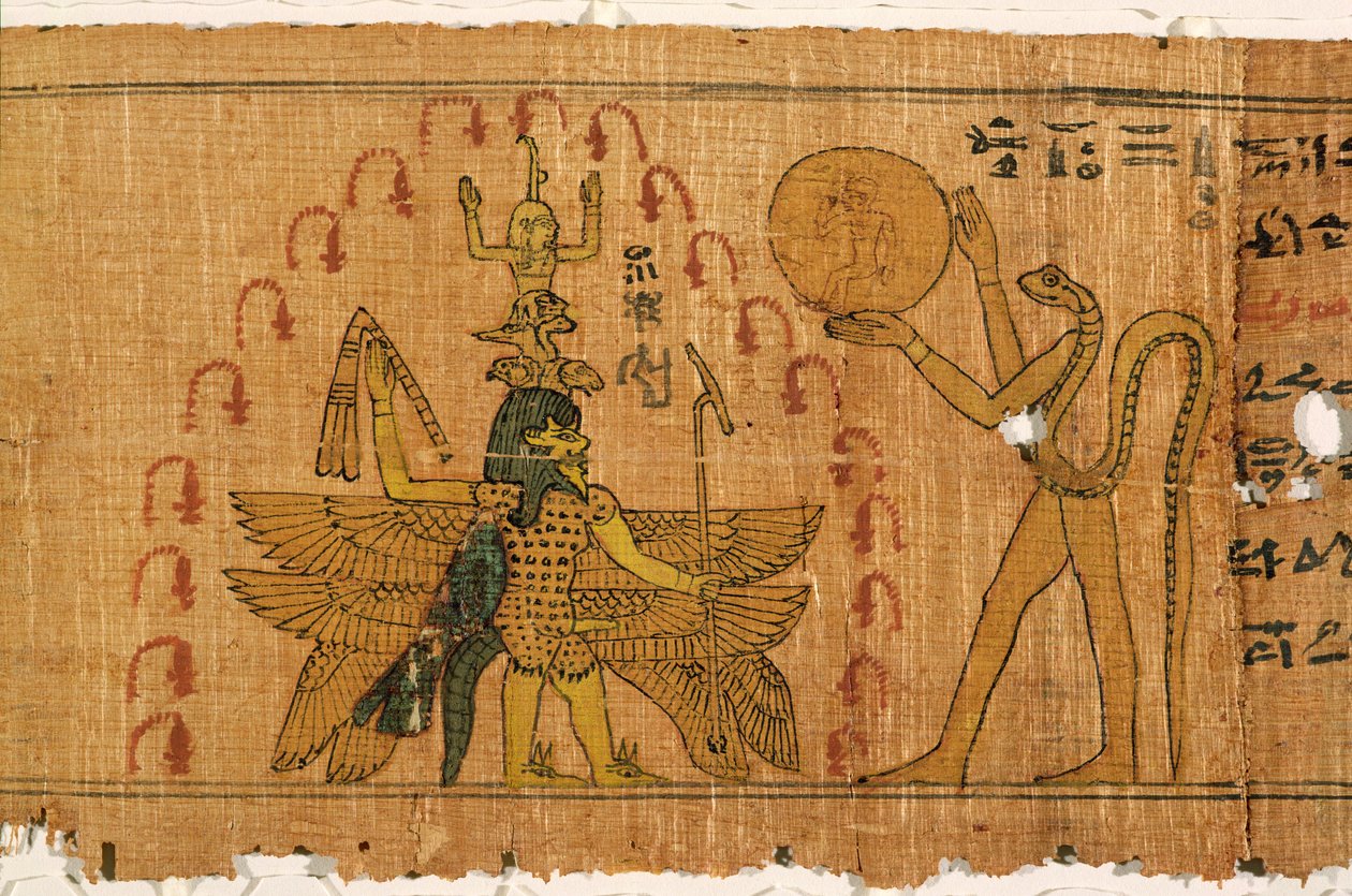 Magischer Papyrus, Spätzeit, Ptolemäische Periode (332-30 v. Chr.) von Egyptian