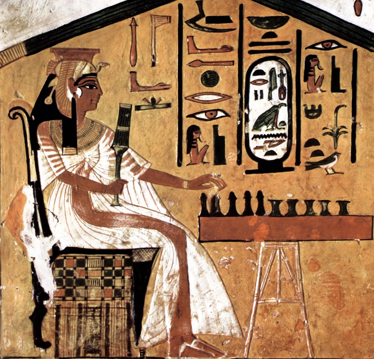 Nefertari spielt Senet von Egyptian 19th Dynasty