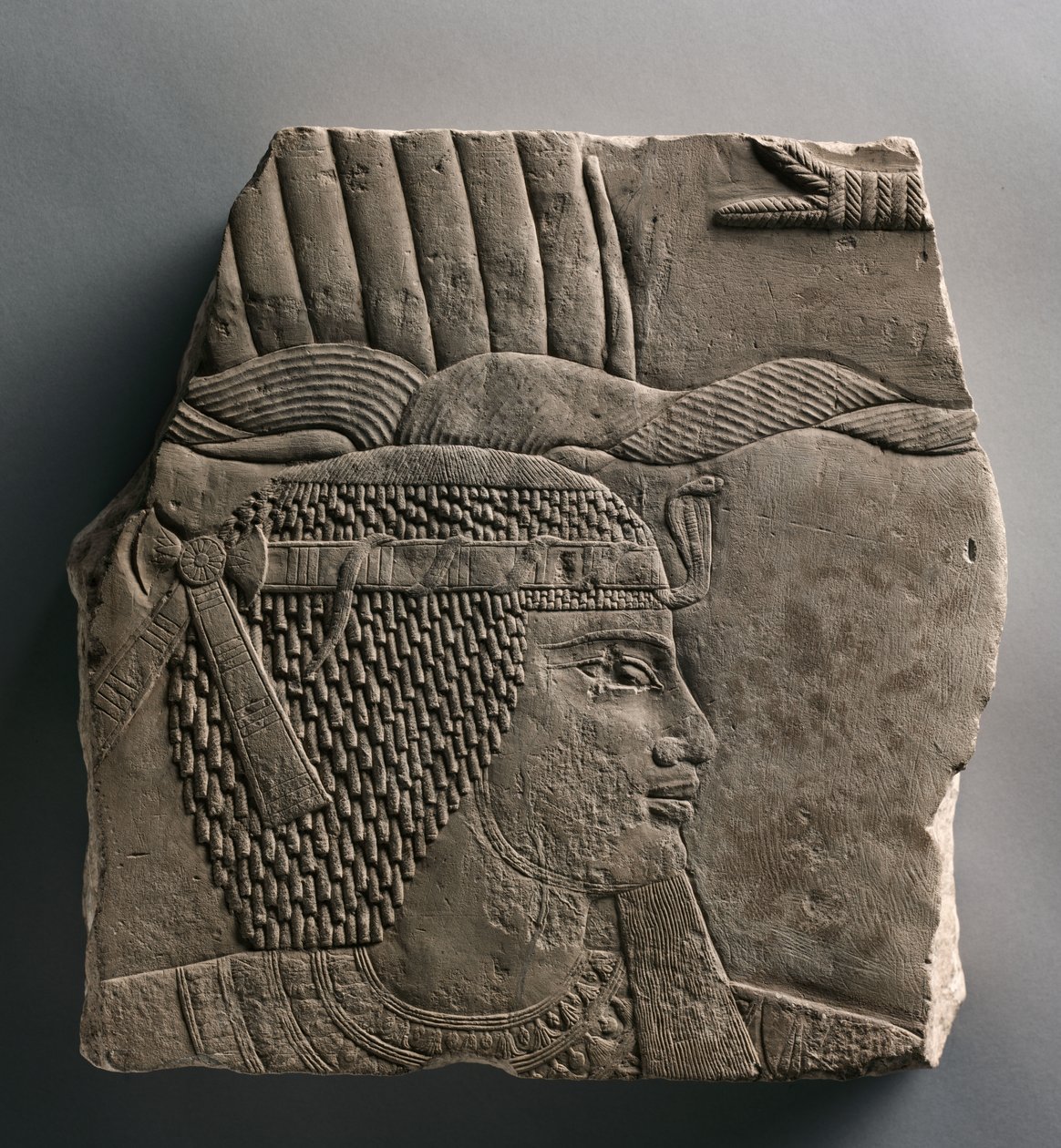 Relief eines Königs, 664-525 v. Chr. von Egyptian 26th Dynasty