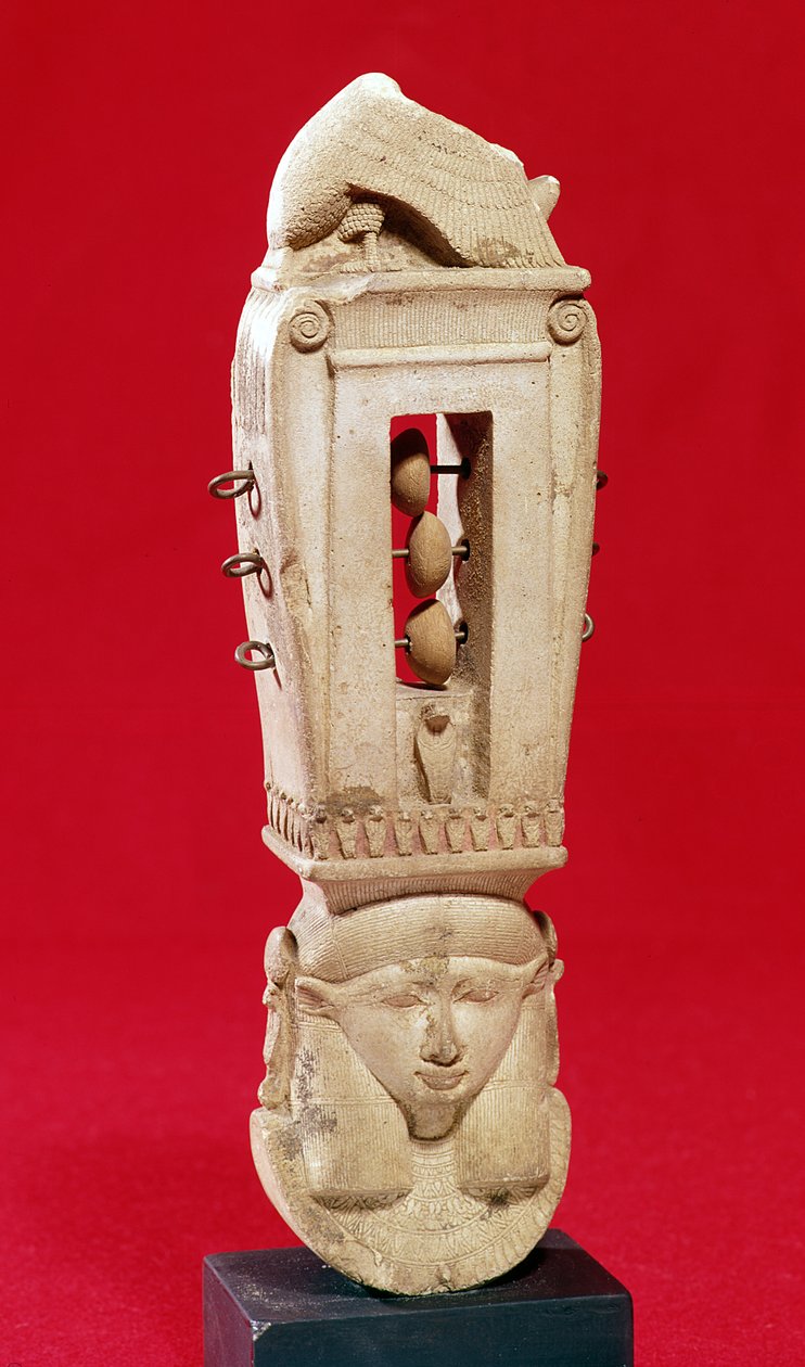 Sistrum, Saïtische Periode von Egyptian 26th Dynasty