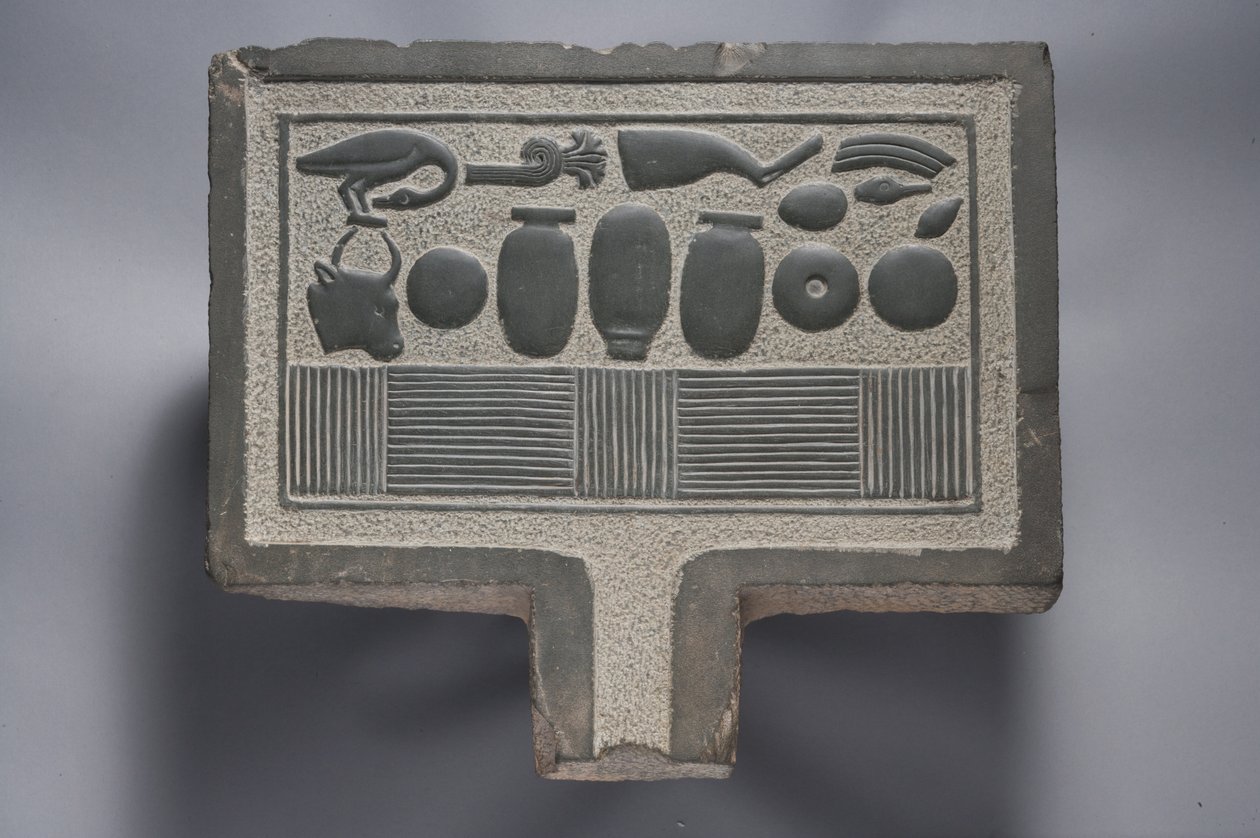 Opfertisch (Grauwacke) von Egyptian Ptolemaic Period