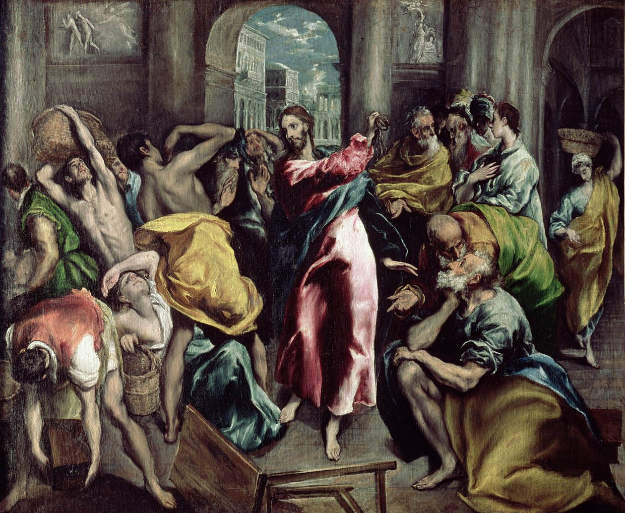Christus vertreibt die Händler aus dem Tempel von El Greco