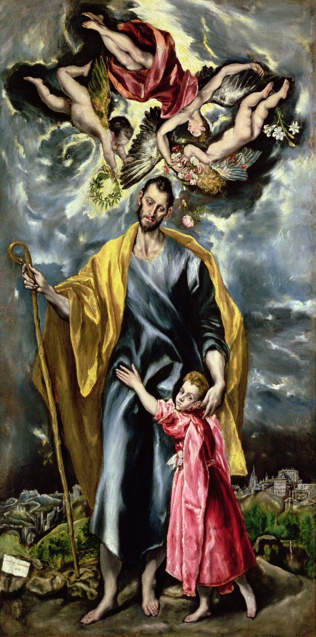 St. Joseph und das Christkind, 1597-99 von El Greco