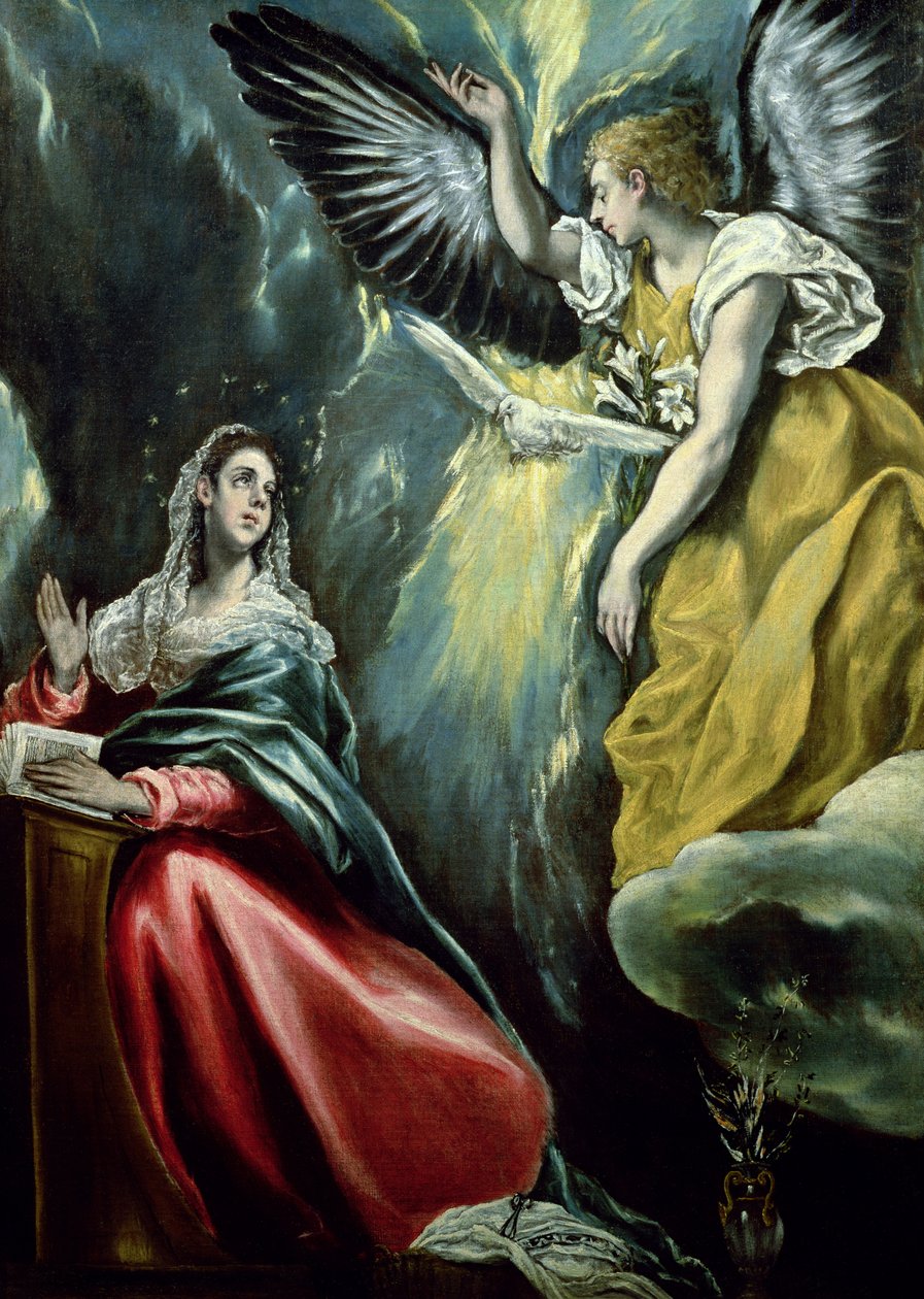 Die Verkündigung, um 1575 von El Greco