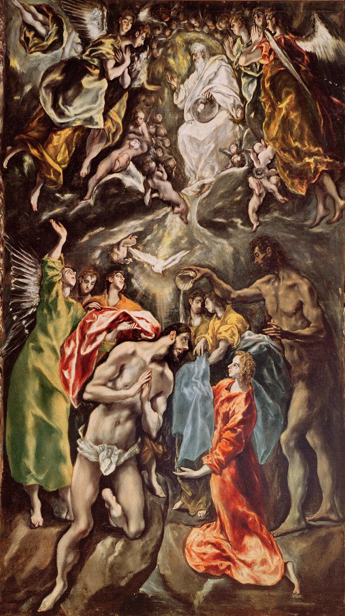 Die Taufe Christi, 1608-14 von El Greco