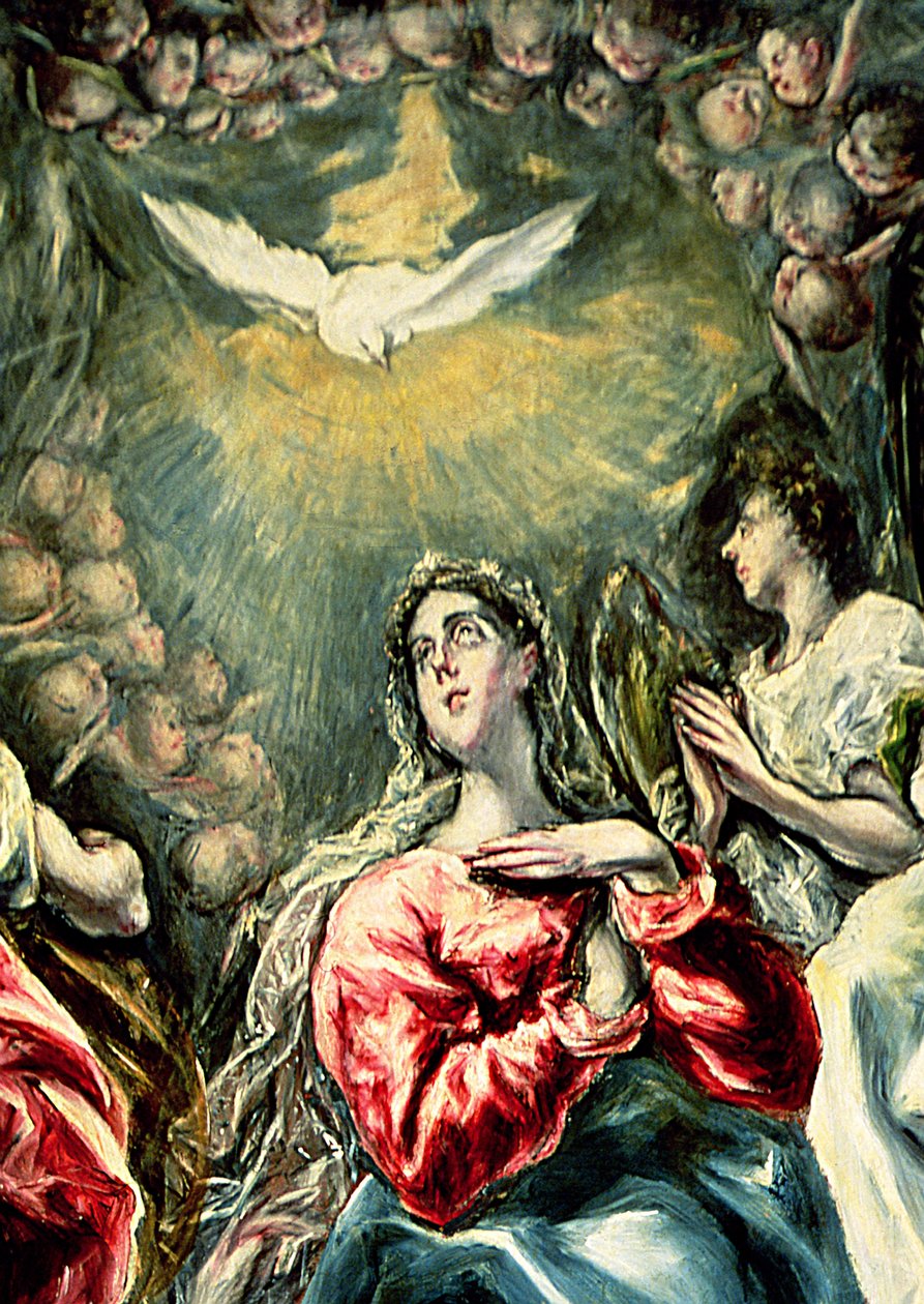 Die Unbefleckte Empfängnis, 1607-13 (Detail) von El Greco