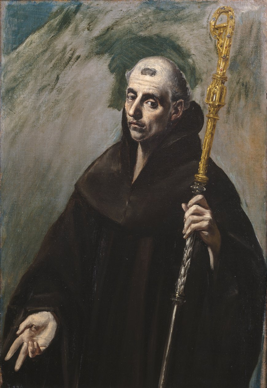 Heiliger Benedikt von Nursia von El Greco