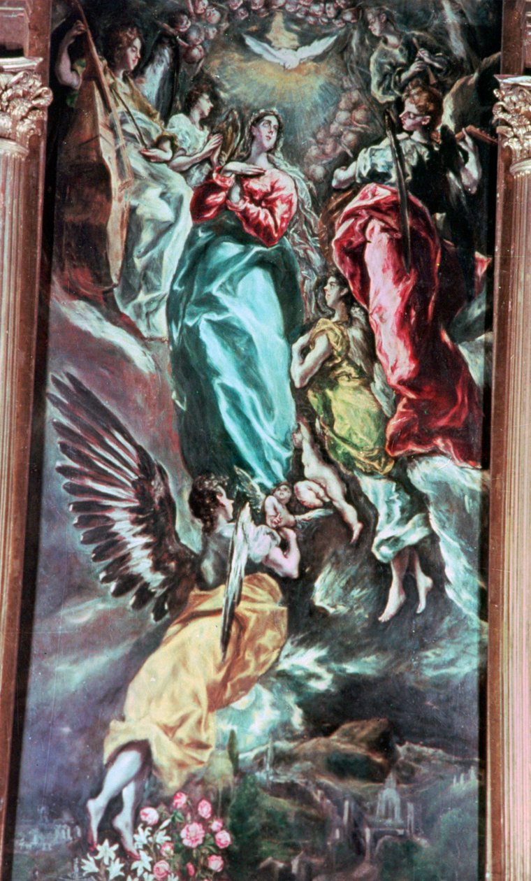 Die Himmelfahrt der Jungfrau Maria, ca. 1613 von El Greco
