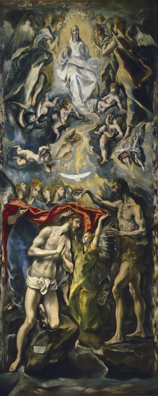 Die Taufe Christi, 1597-1600 von El Greco
