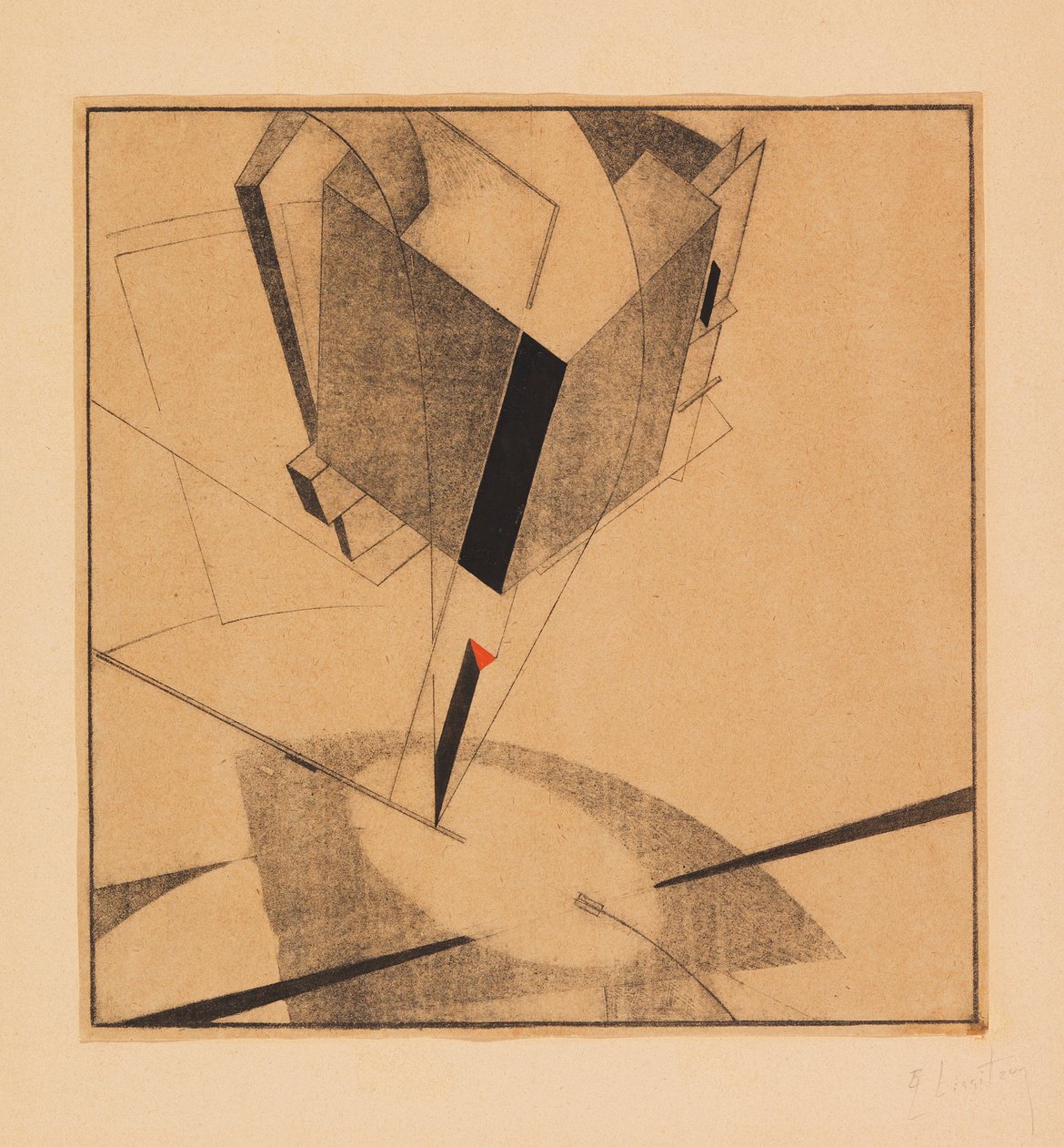 Proun 5A, 1919 von Eliezer Markowich Lissitzky