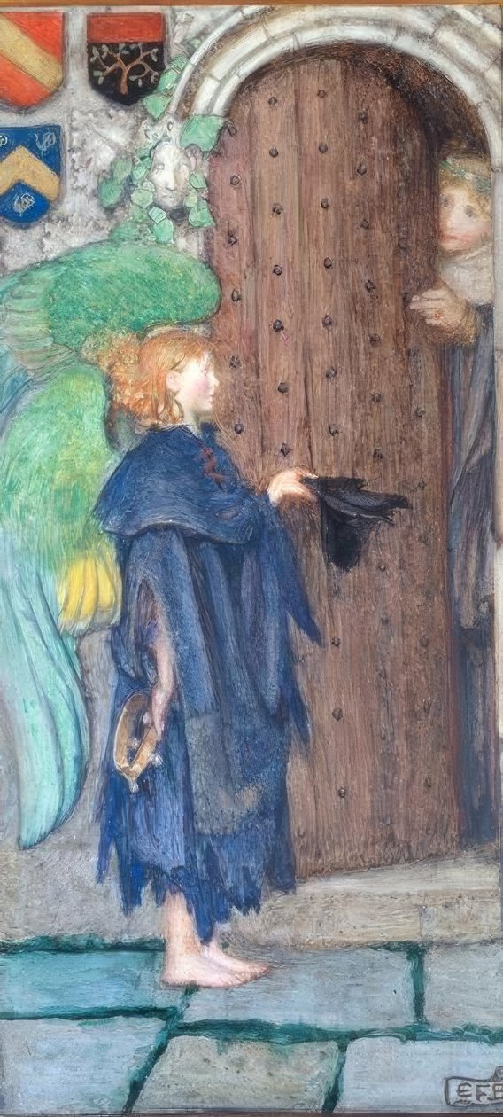 Engel an der Tür von Eleanor Fortescue Brickdale