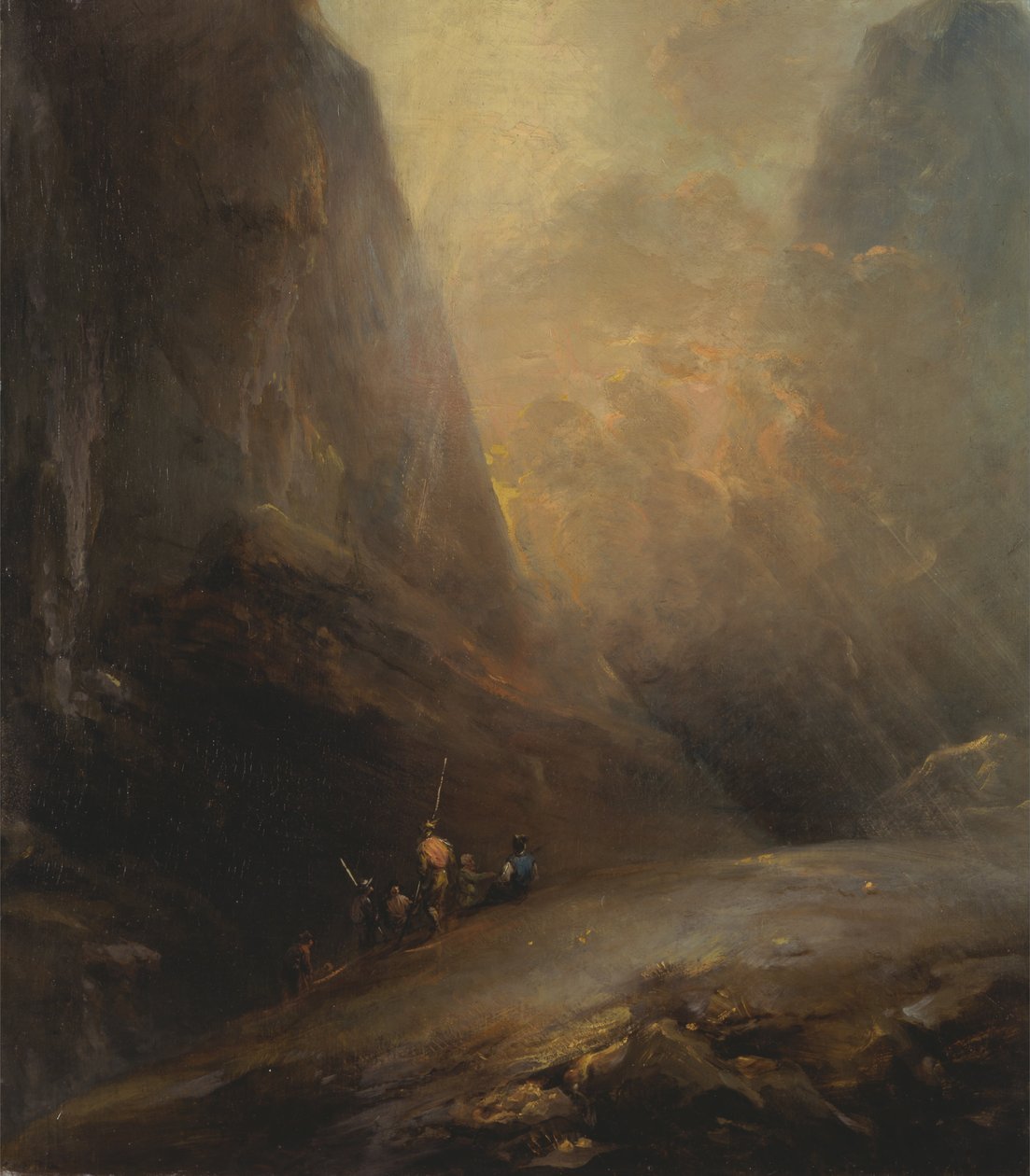 Berglandschaft mit Banditen von Elias Martin