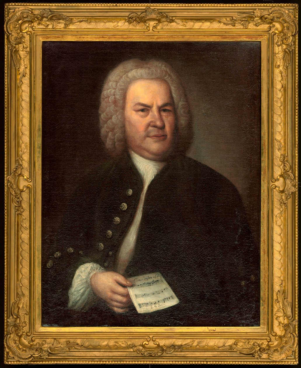 Porträt von Johann Sebastian Bach von Elias Gottleib Haussmann