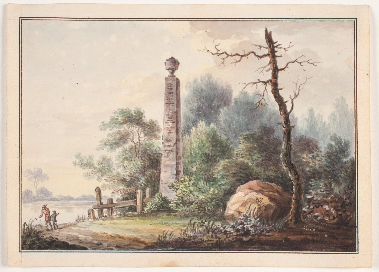 Gedenkstätte an einem See von Elias Meyer