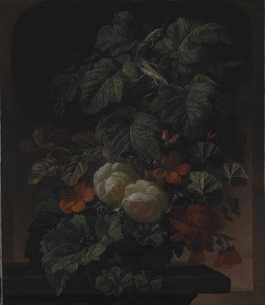 Eine Schale Blumen von Elias van den Broeck