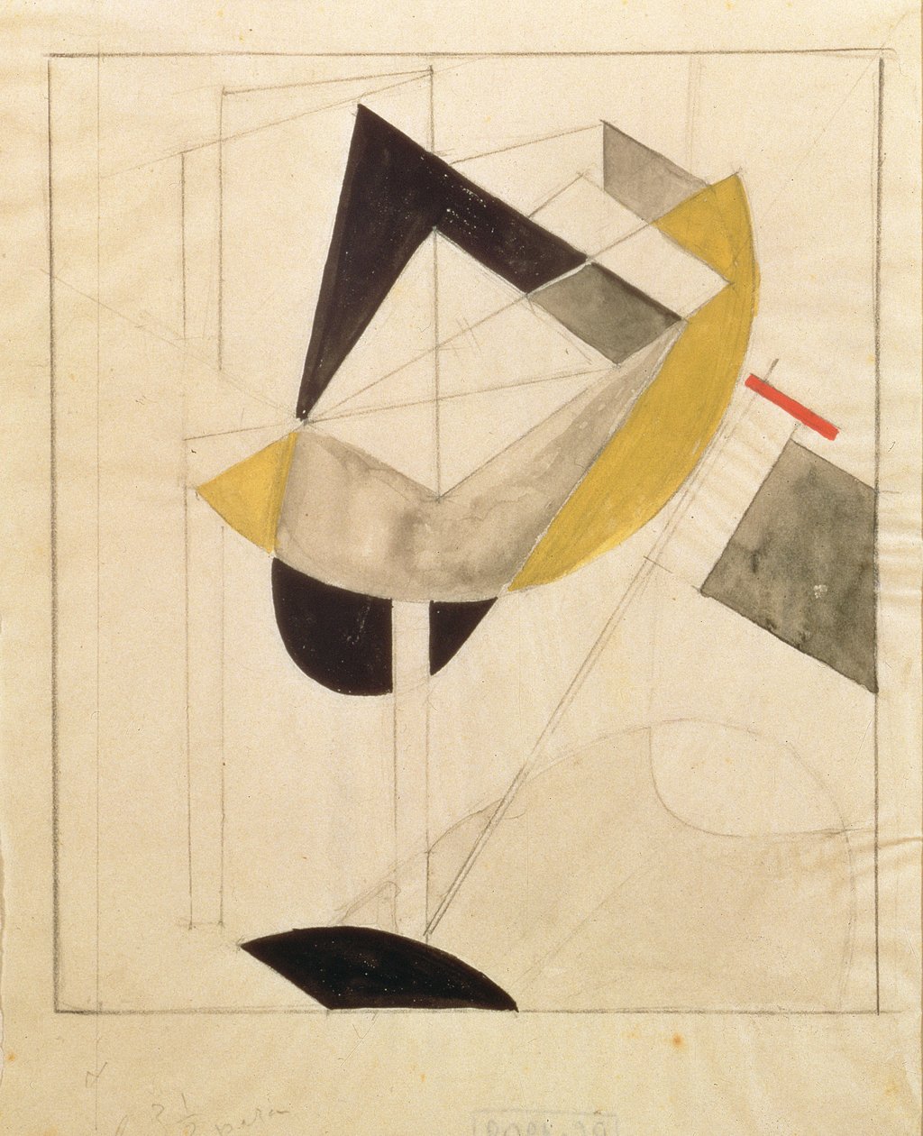Proun 19, 1920 von Eliezer Markowich Lissitzky