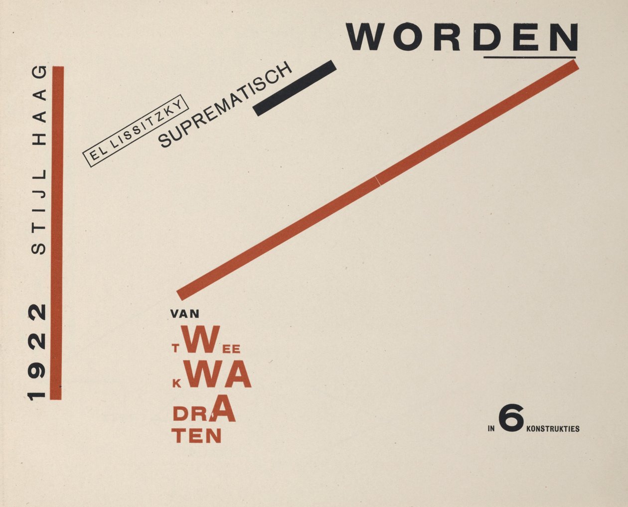 Über zwei Quadrate, 1922 von Eliezer Markowich Lissitzky