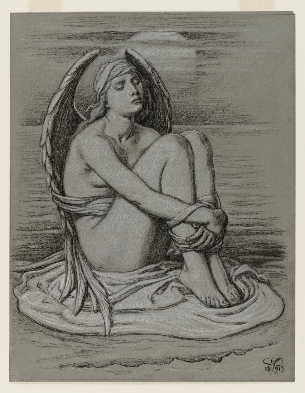 Gebundener Engel von Elihu Vedder
