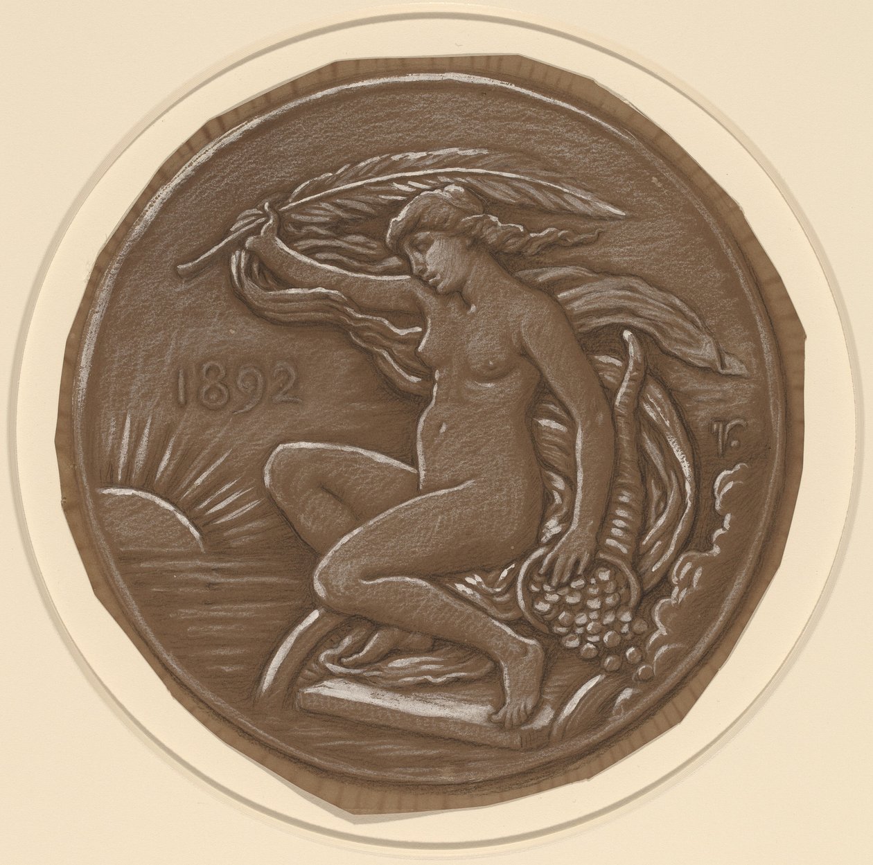Zeichnung für Stern des Glücks von Elihu Vedder