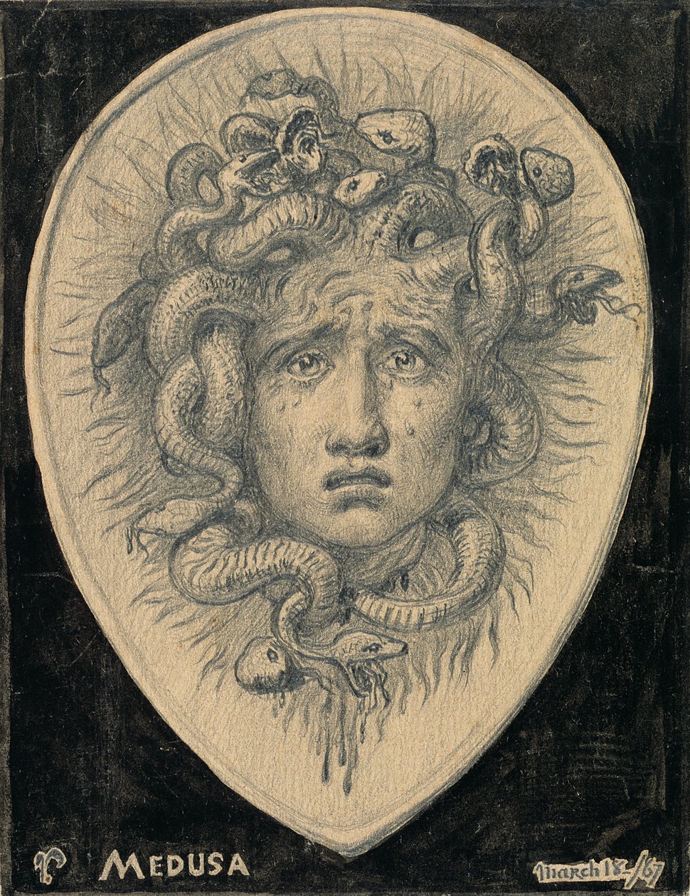 Medusa, 1867 von Elihu Vedder