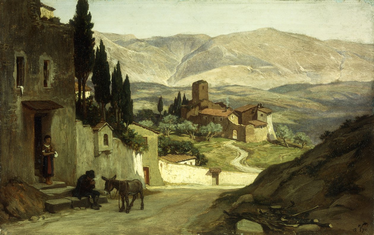In der Nähe von Perugia, 1870 von Elihu Vedder