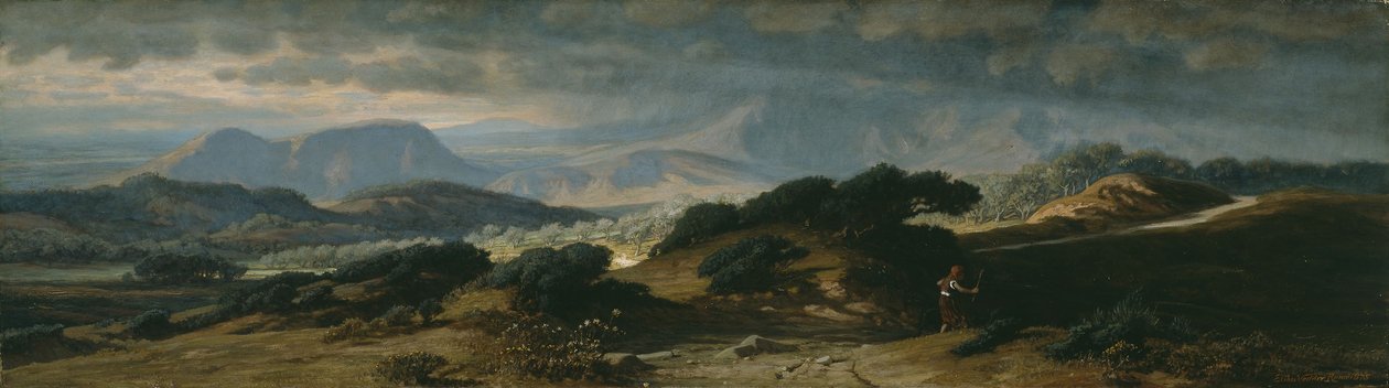 Sturm in Umbrien, 1875 von Elihu Vedder