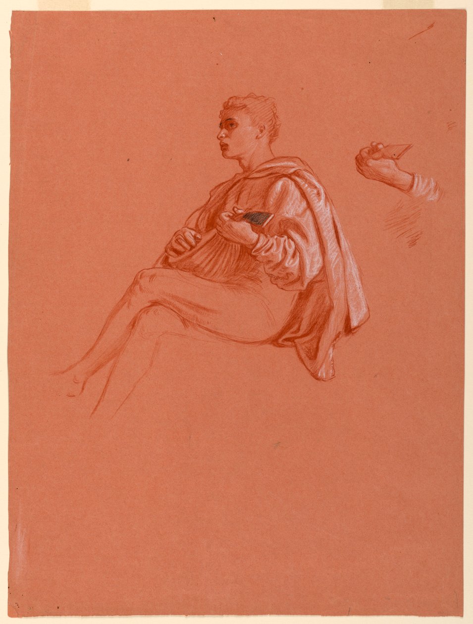 Studie für "Ein Florentiner Picknick" von Elihu Vedder