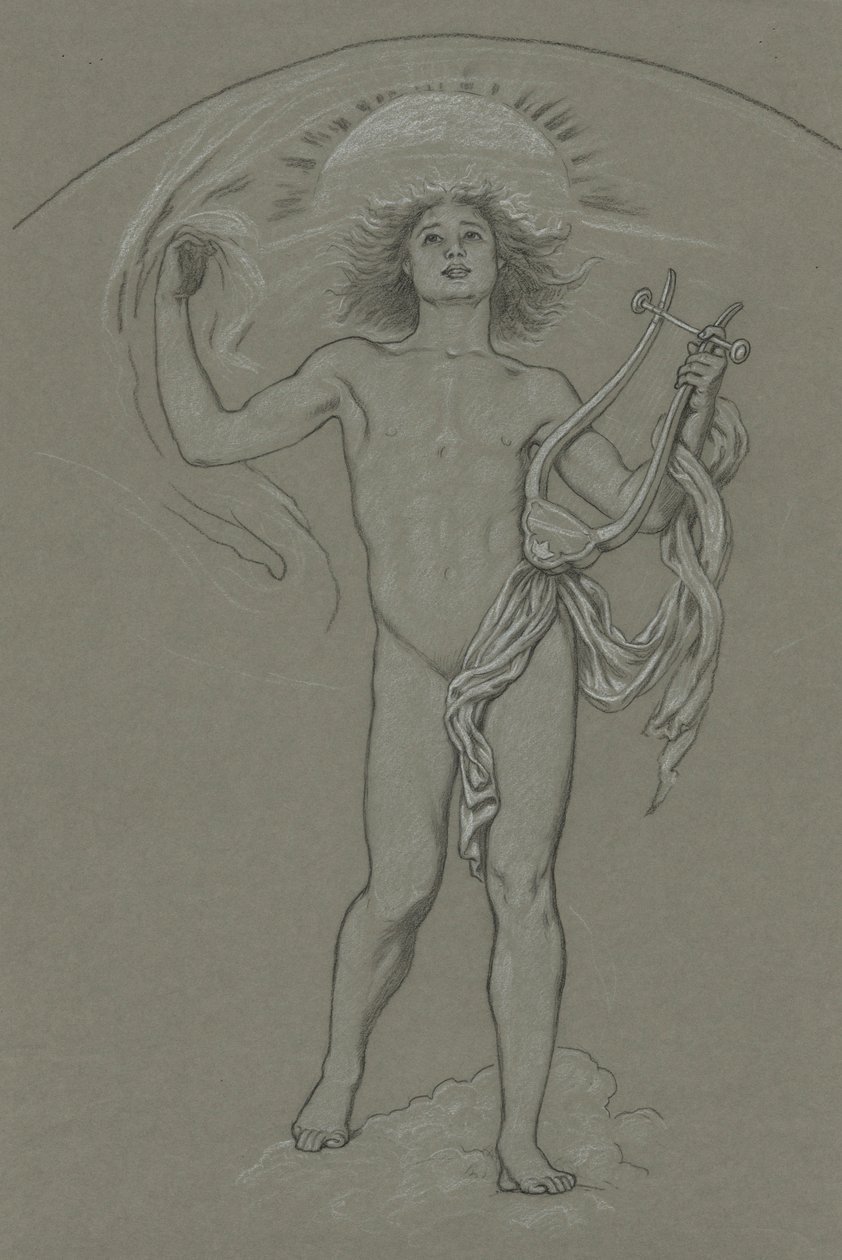 Studie für Apollo von Elihu Vedder