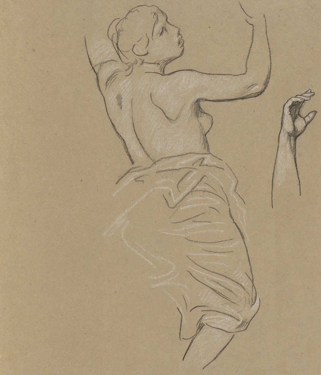 Studie für die Figur des Herbstes von Elihu Vedder