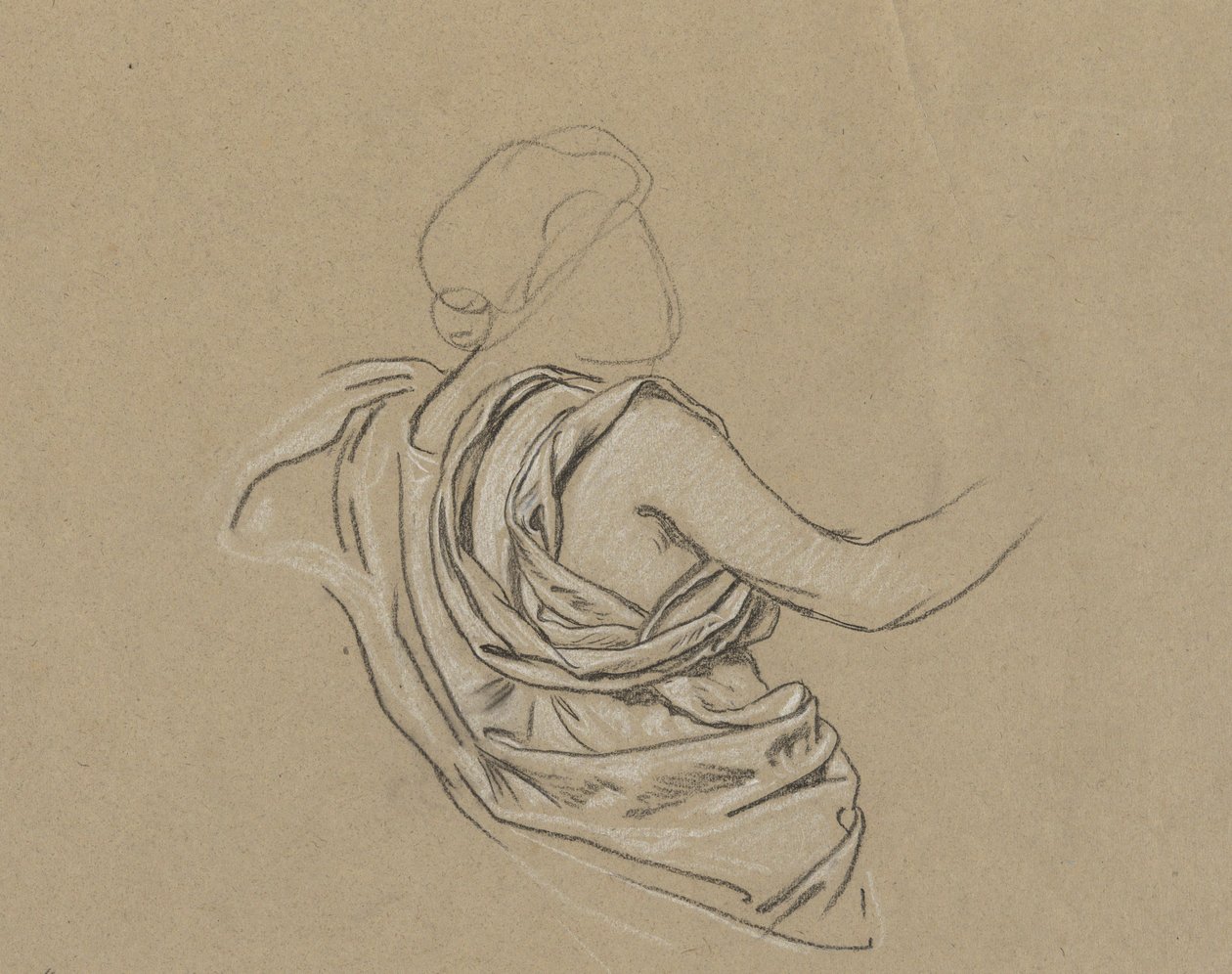 Studie für die Figur des Herbstes von Elihu Vedder