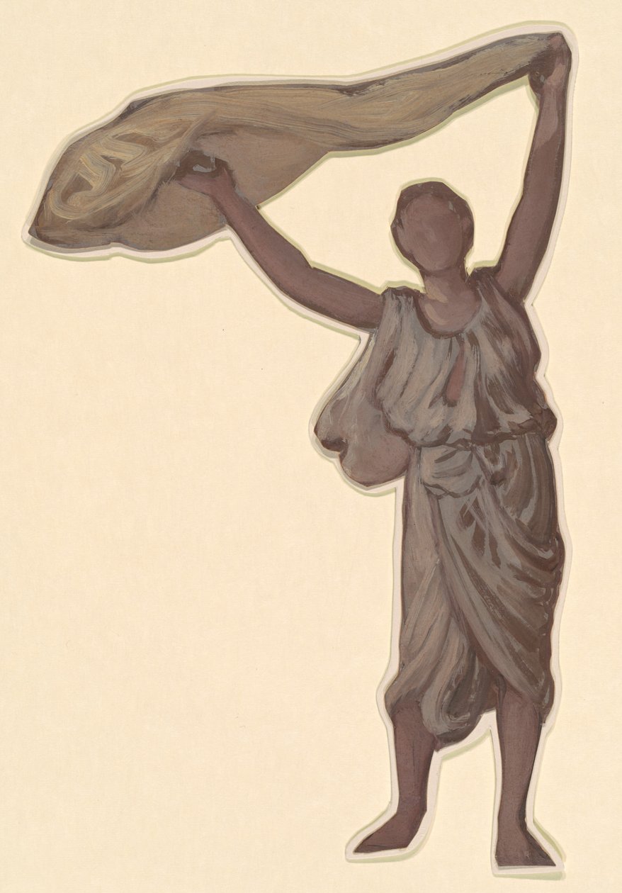 Studie für Griechische Mädchen beim Baden von Elihu Vedder