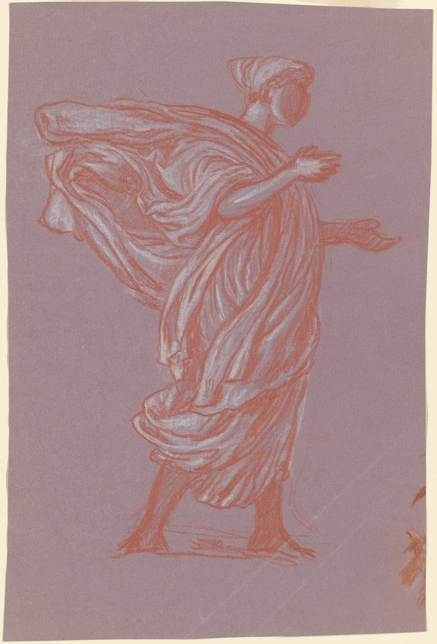 Studie für "Griechische Mädchen beim Baden" von Elihu Vedder