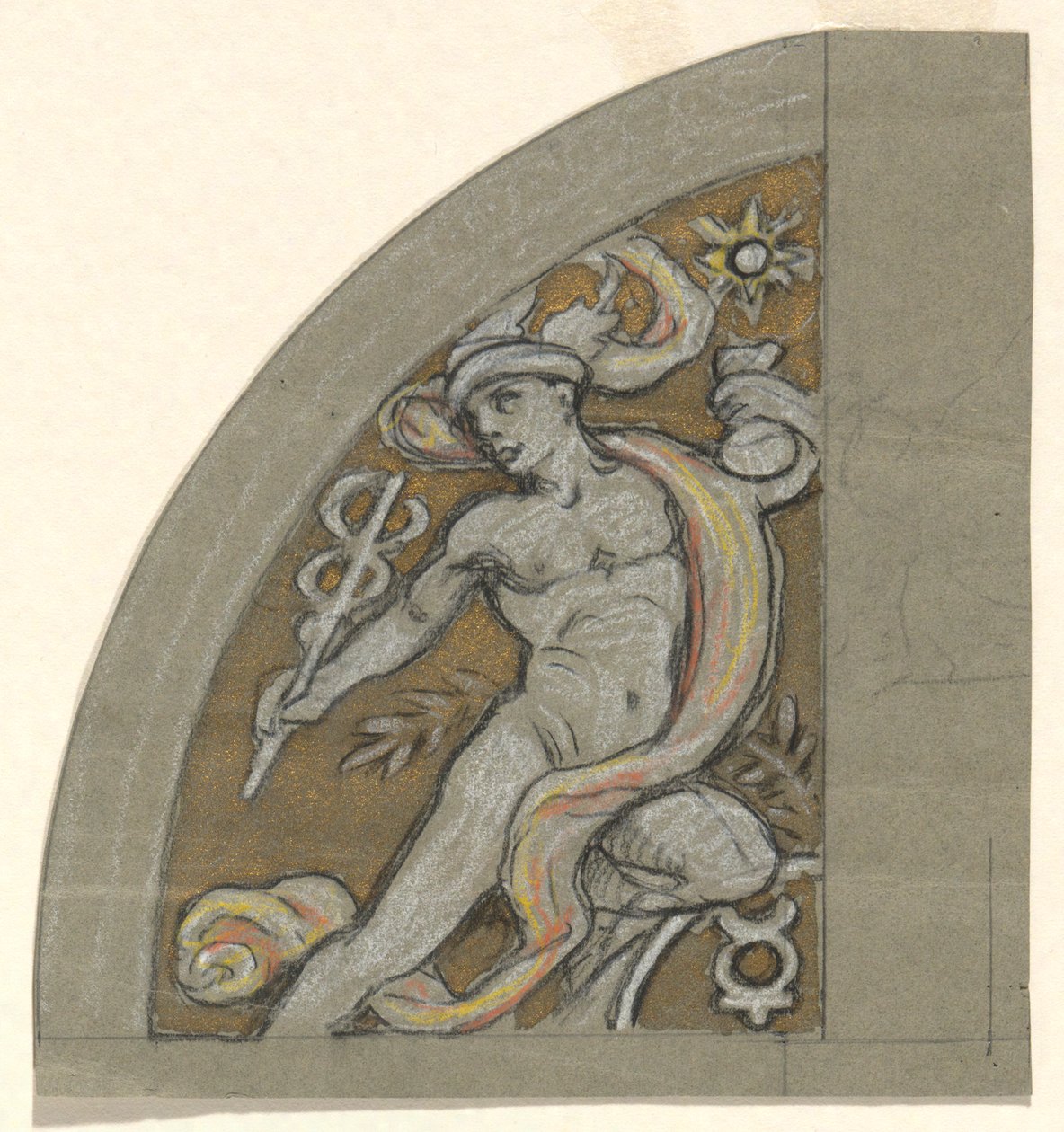 Studie für Merkur von Elihu Vedder
