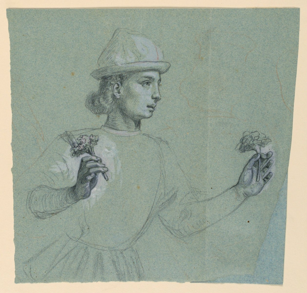 Studie für "Hochzeitsprozession" von Elihu Vedder
