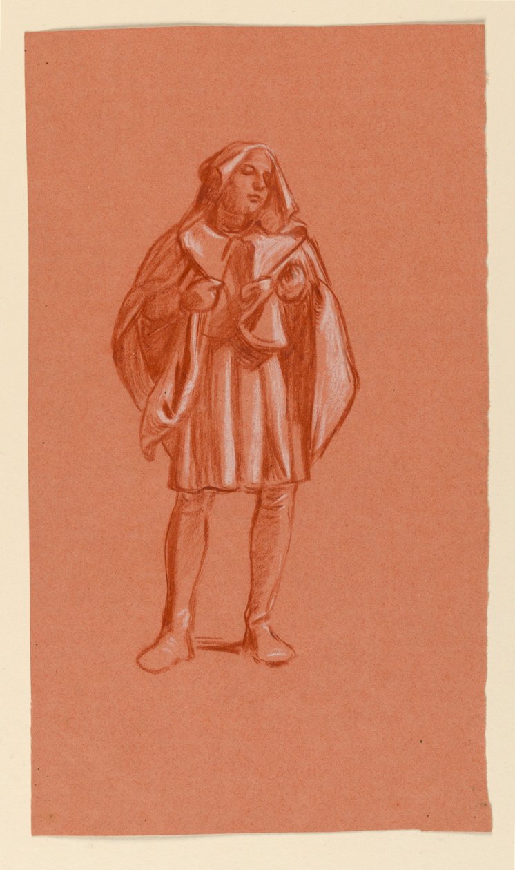 Studie für "Hochzeitsprozession" von Elihu Vedder
