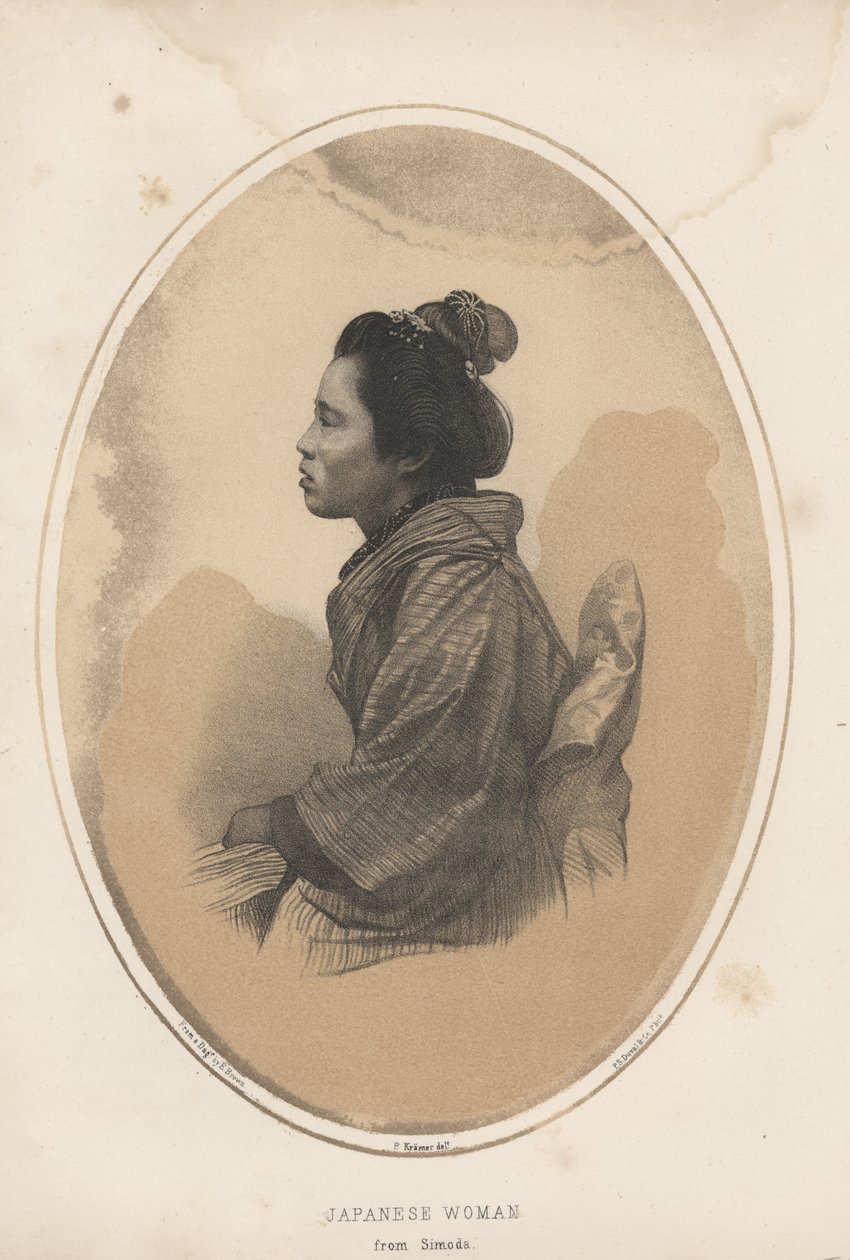 Japanische Frau aus Simoda, 1855 von Eliphalet Brown