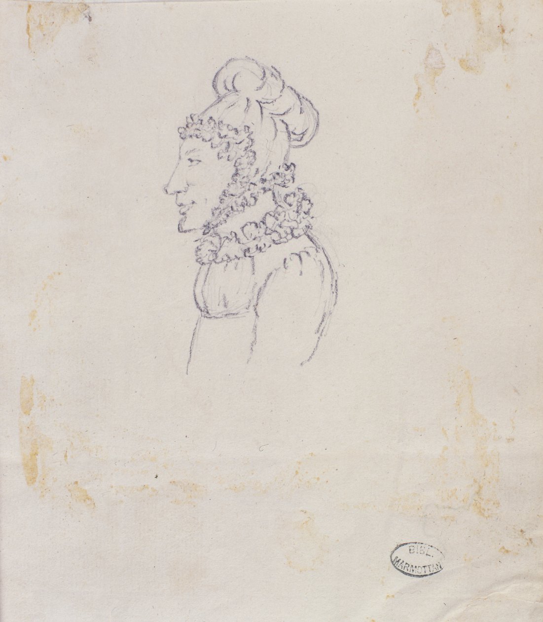 Zeichnung einer Frau von Elisa Bonaparte