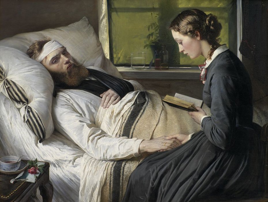Ein verwundeter dänischer Soldat von Elisabeth Maria Anna Jerichau Baumann
