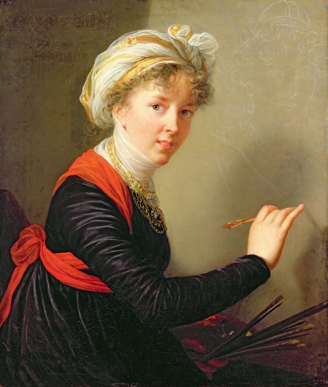 Selbstporträt (1800) von Elisabeth Louise Vigee Lebrun
