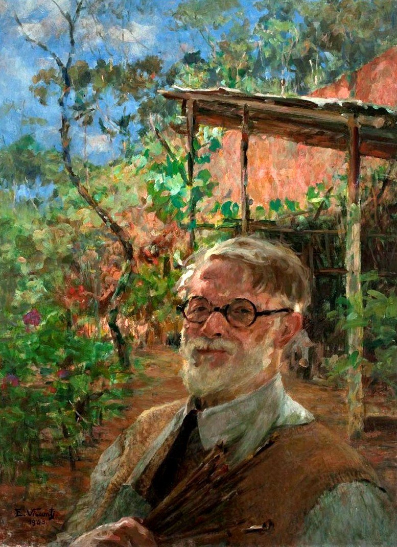 Selbstporträt im Freien von Eliseu Visconti