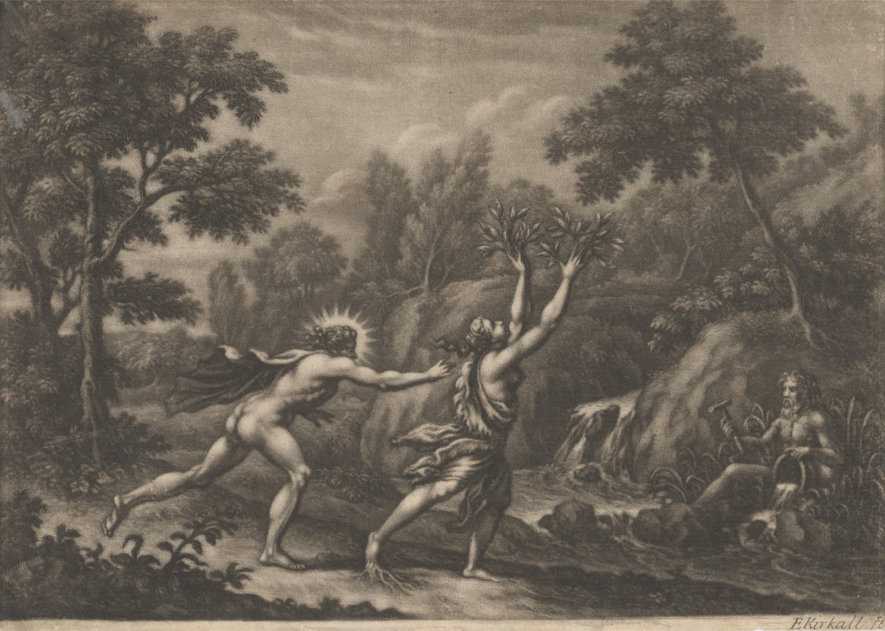 Apollo und Daphne von Elisha Kirkall
