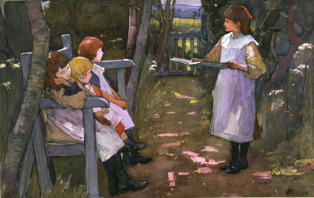 Kinder im Garten von Elizabeth Adela Stanhope Forbes