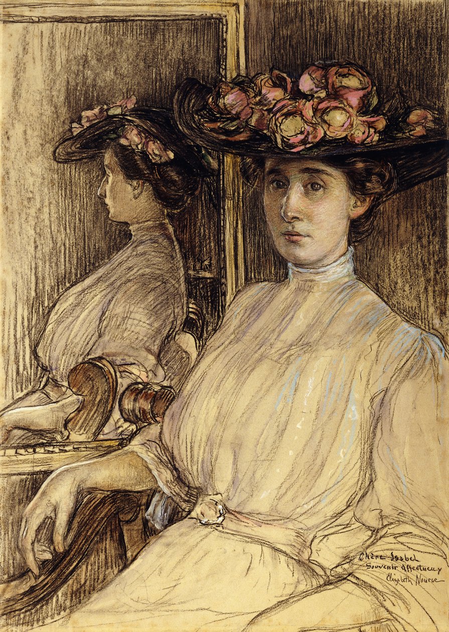 Porträtskizze von Miss Palmer von Elizabeth Nourse