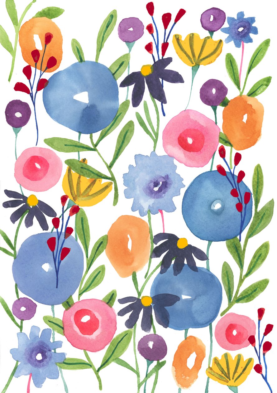 Boho-Blumen, 2018 von Elizabeth Rider