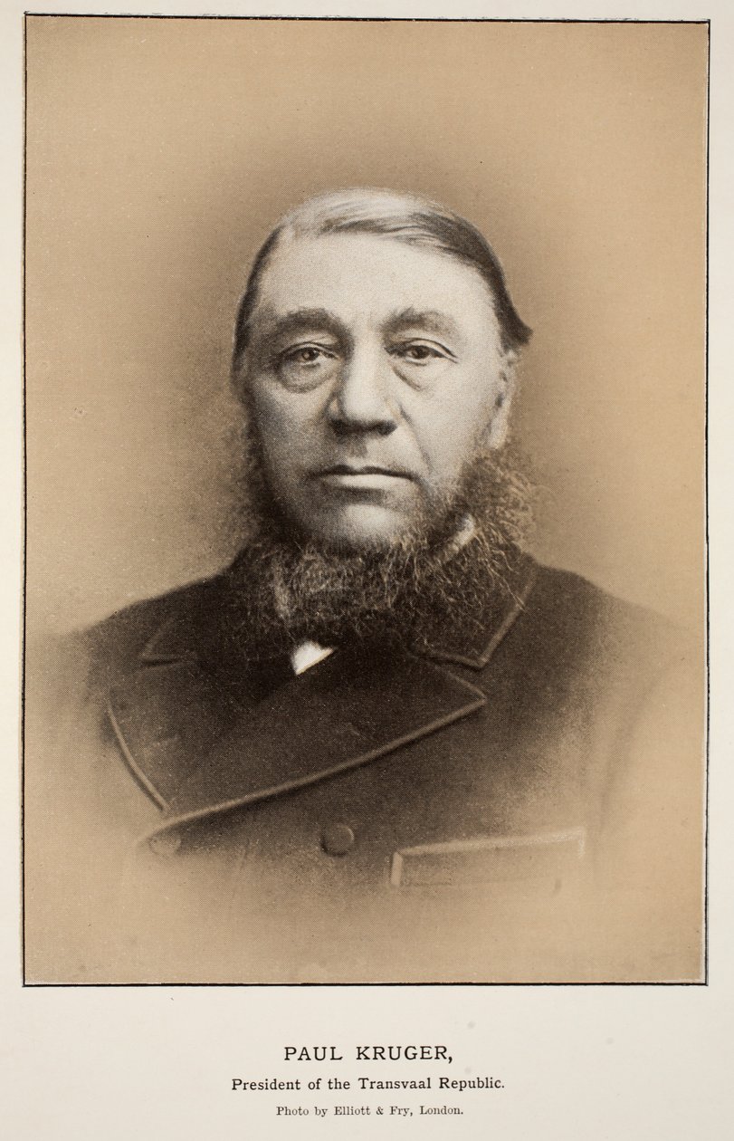Paul Kruger, Präsident der Transvaal-Republik von Elliott und Fry Studio