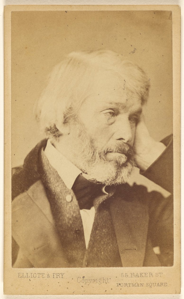Thomas Carlyle (1795 - 1881) von Elliott and Fry