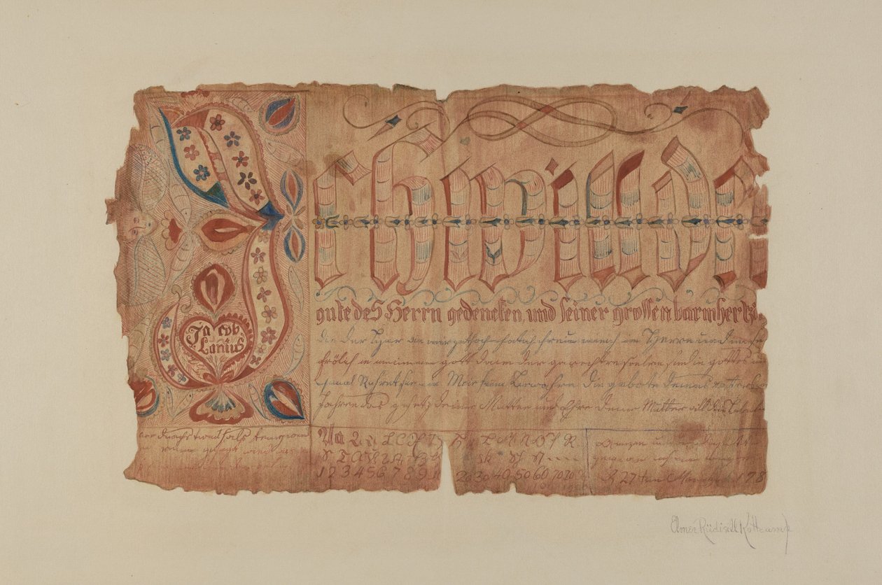Fraktur von Elmer R. Kottcamp