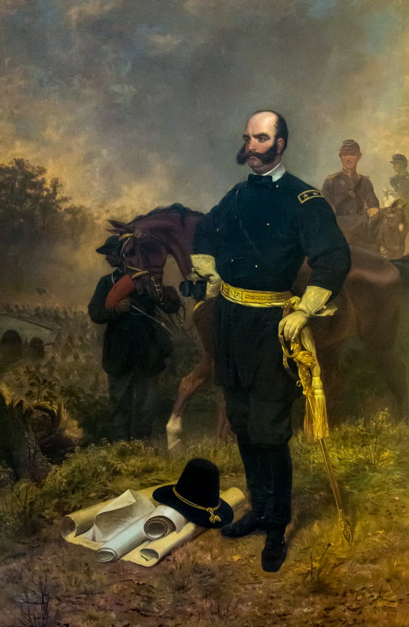 General Ambrose Burnside bei Antietam von Emanuel Gottlieb Leutze