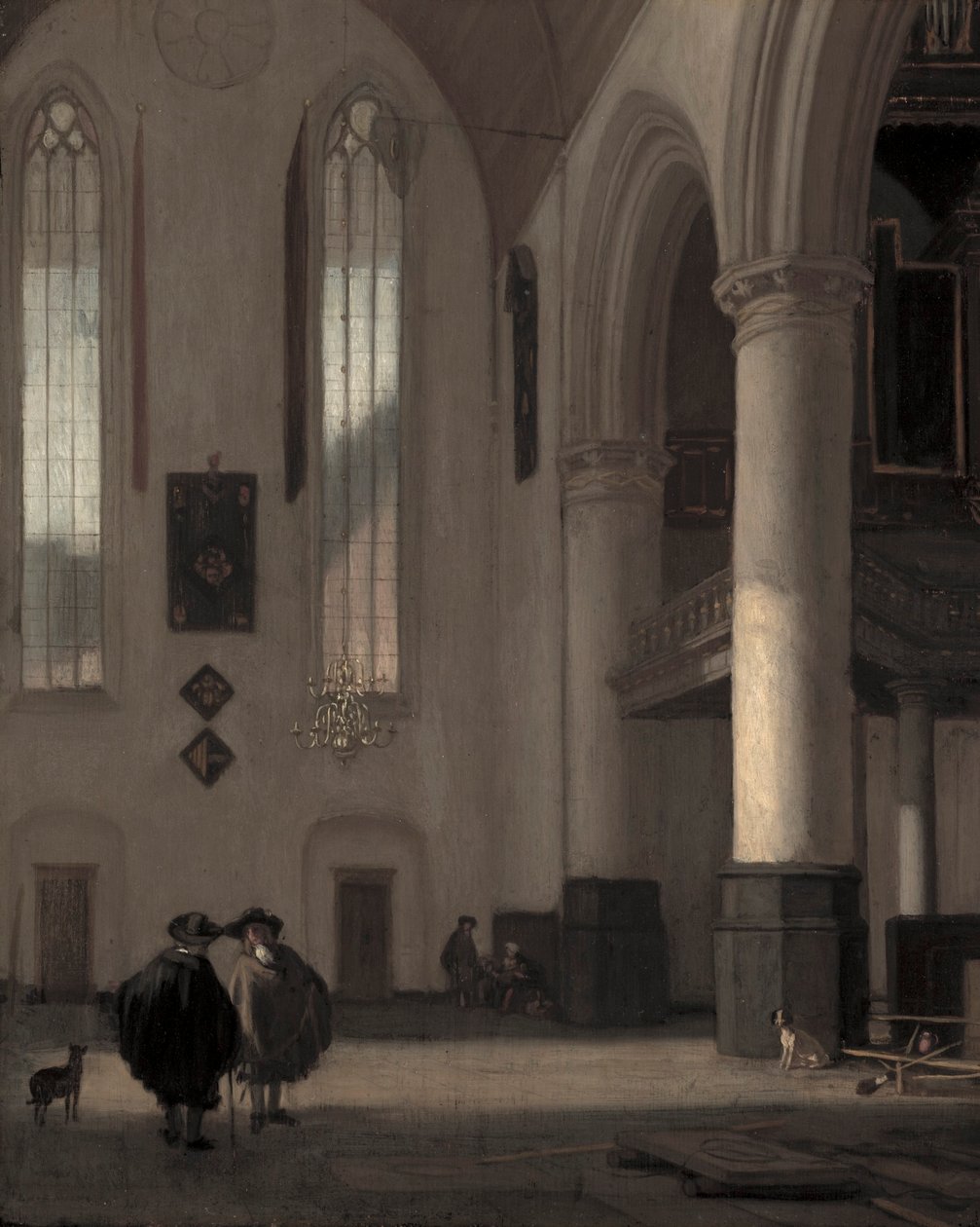 Innenraum einer protestantischen Kirche von Emanuel de Witte